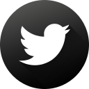 Black white,Circle,High quality,Long shadow,Social,Social media,Twitter